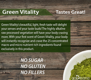 Five Alive Green Vitality is pure, raw vegetation sifted to a small particle size for simple delivery in drink and food...